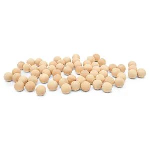 1/2 inch Wooden Balls, Bag of 100 Unfinished Round Wood Balls, Hardwood Birch, Small Marble Size Balls, for Crafts and DIY Projects, 1/2 inch