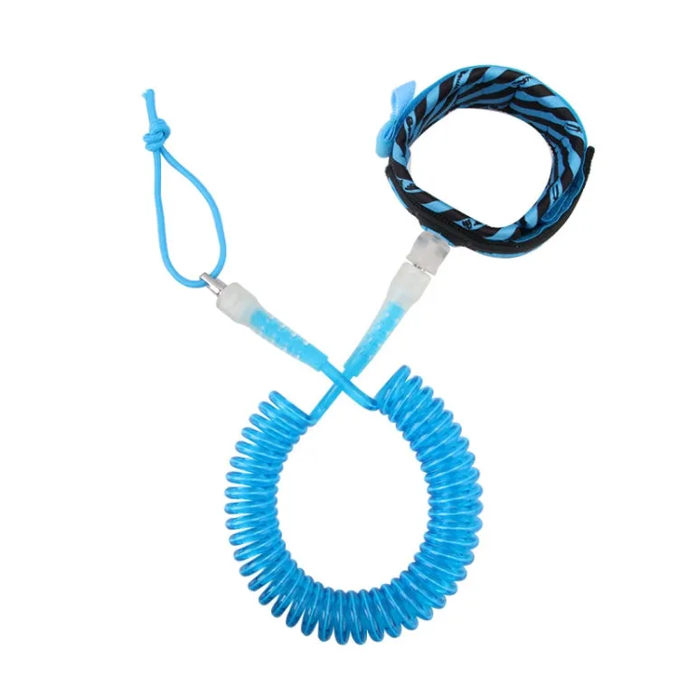 5mm / 10ft Coiled Surfboard Leash Storm Series Surfing Leg Rope(Blue)