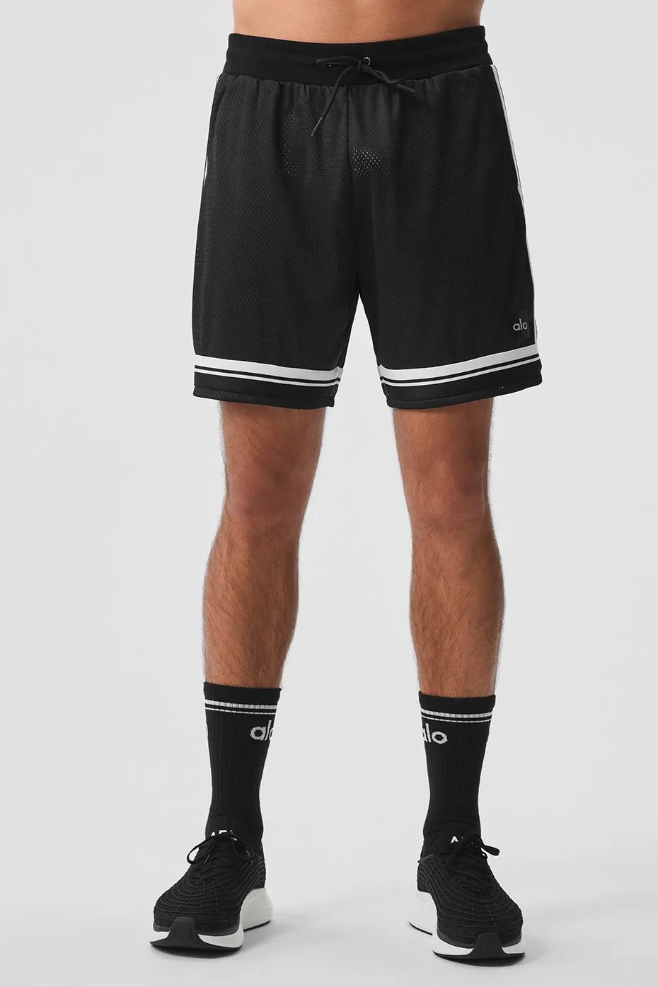 7" Key Mesh Basketball Short - Black