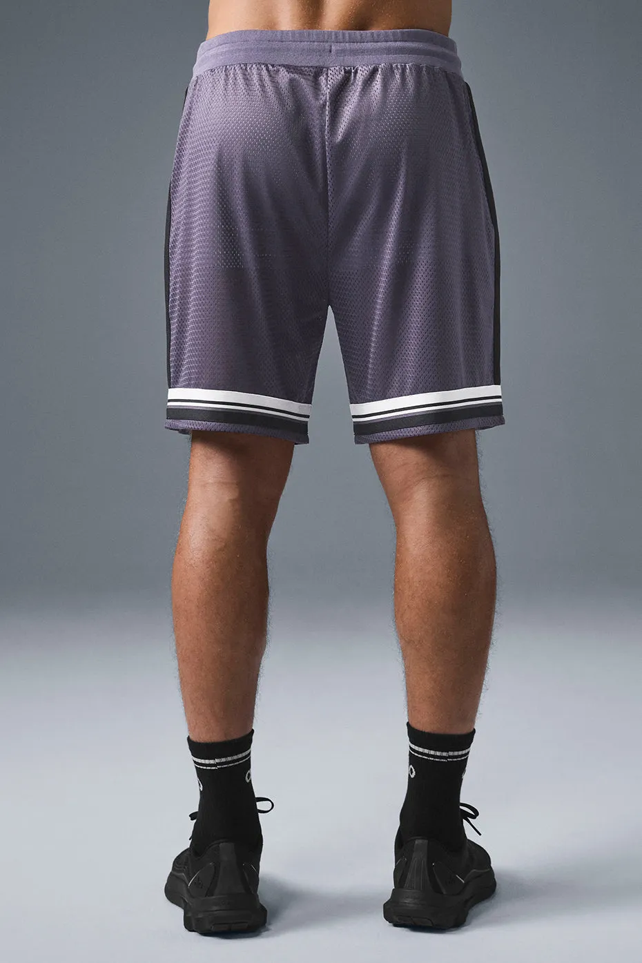 7" Key Mesh Basketball Short - Italian Plum