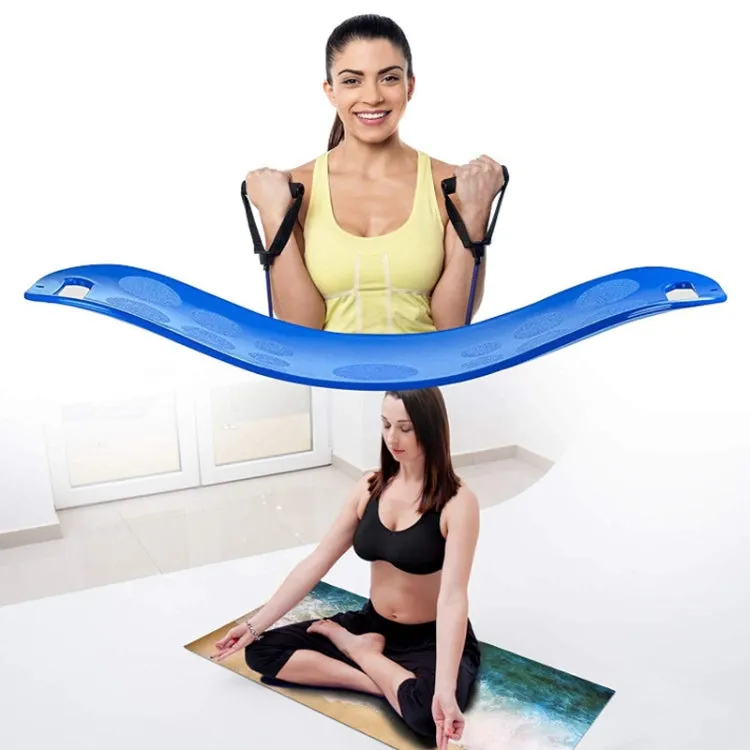 ABS Twist Fitness Balance Board Abdomen Leg Swing Exercise Board Yoga Balance Board(Green   Green Rope)