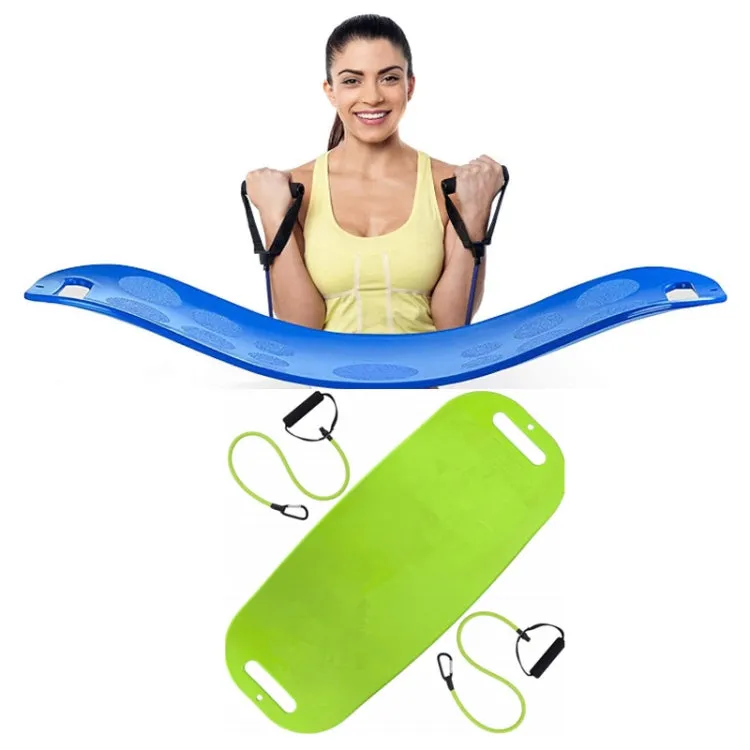 ABS Twist Fitness Balance Board Abdomen Leg Swing Exercise Board Yoga Balance Board(Green   Green Rope)