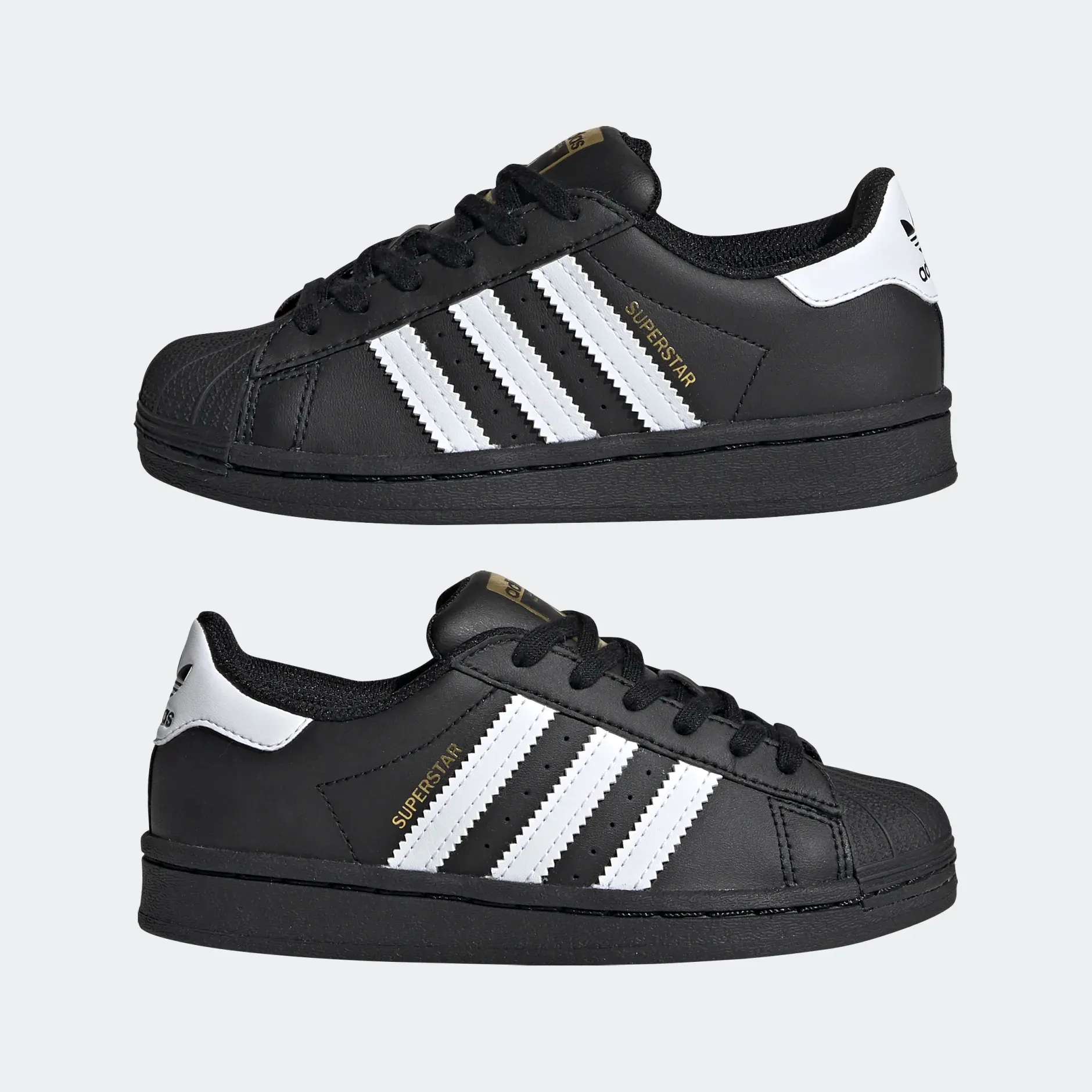 Adidas Kid's Superstar Shoes - Core Black / Cloud White