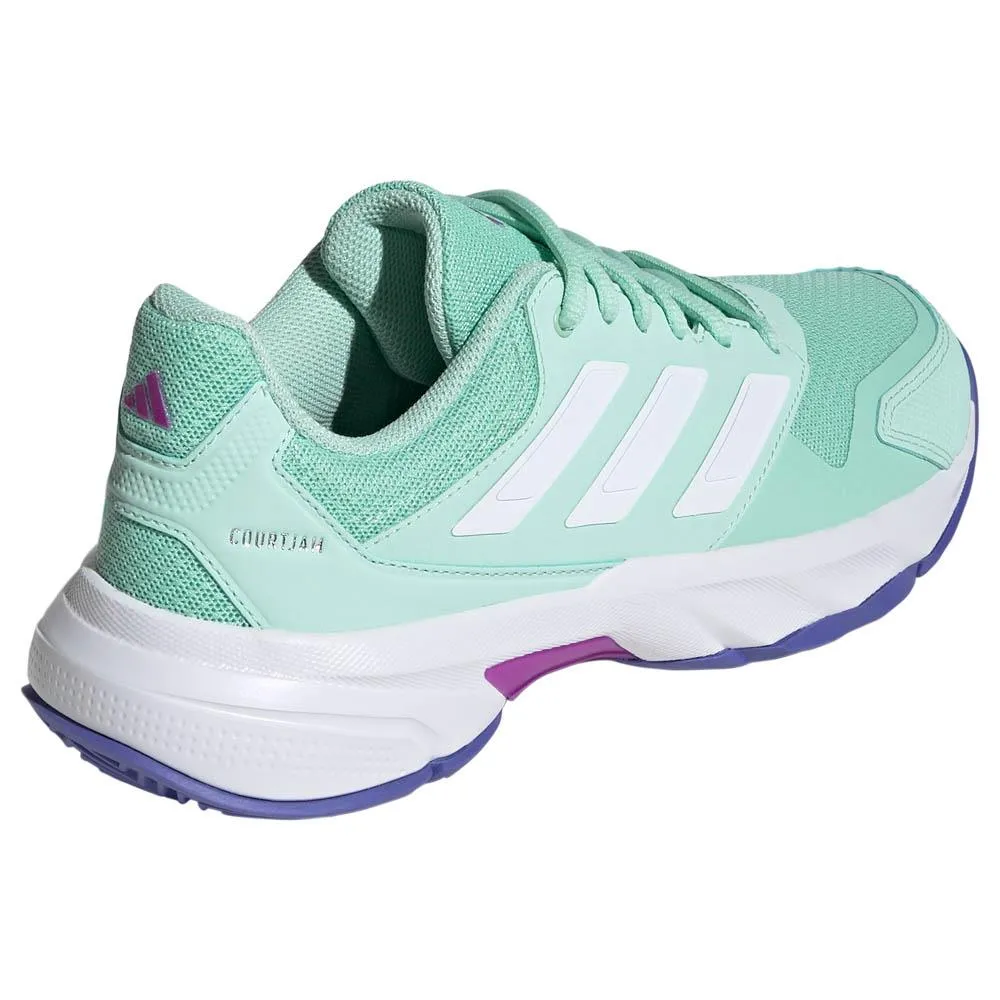 adidas Women's CourtJam Control 3 - Semi Flash Aqua/White