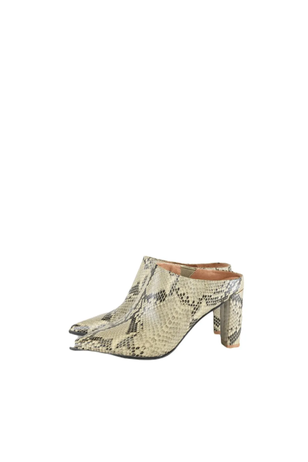 Alias Mae Snake Skin Mules 38