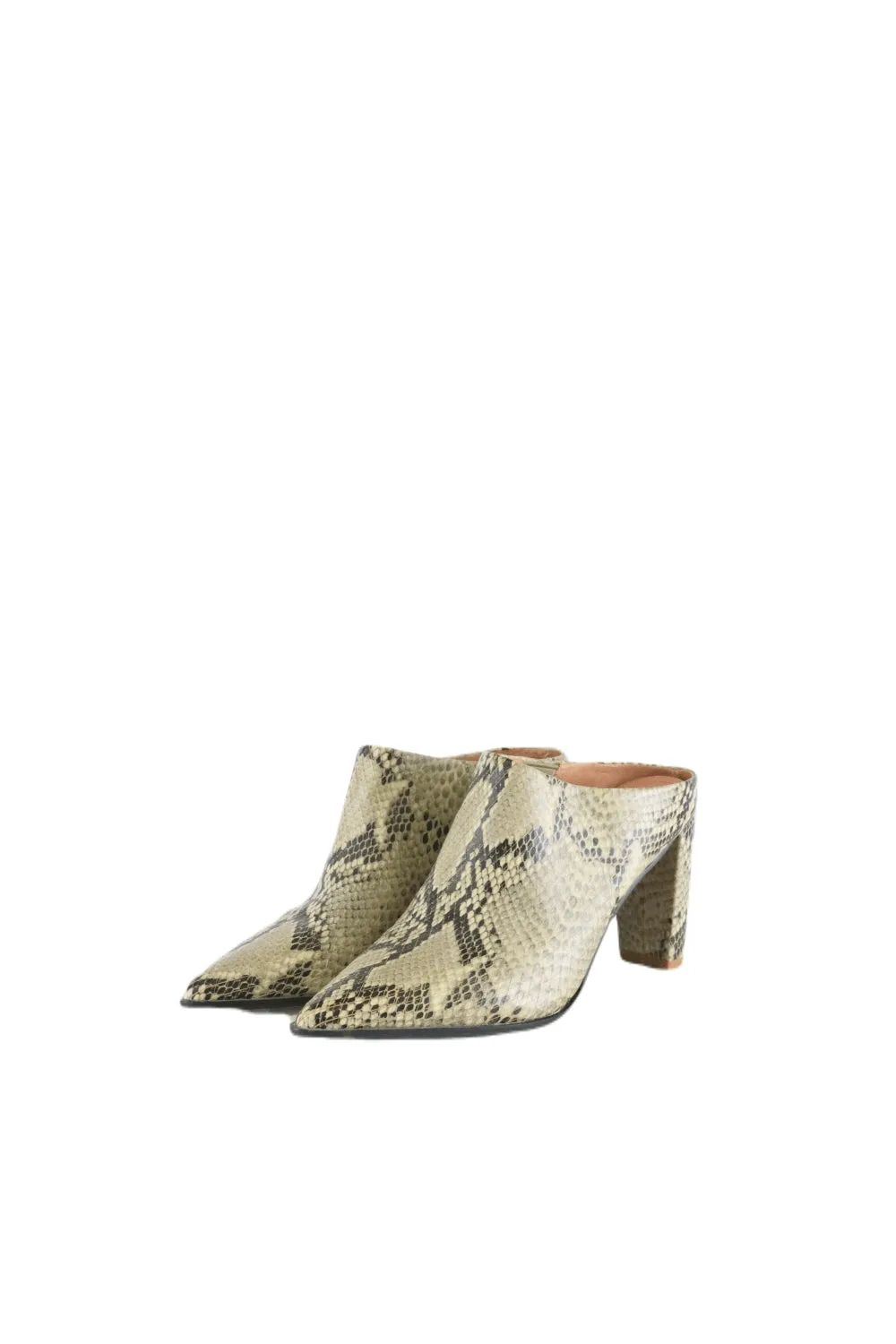 Alias Mae Snake Skin Mules 38