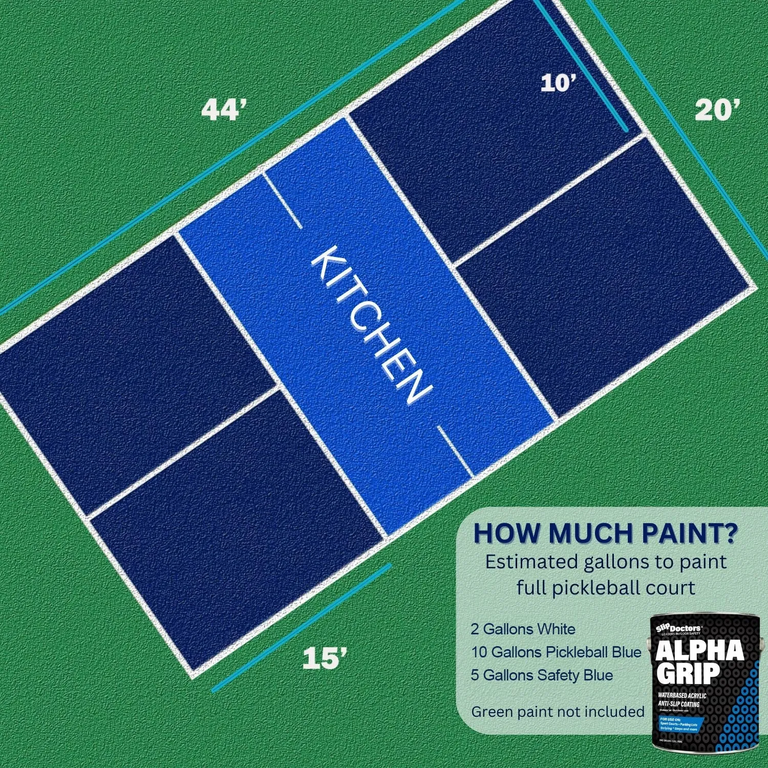 Alpha Grip Non-Slip Stripe and Athletic Court Paint