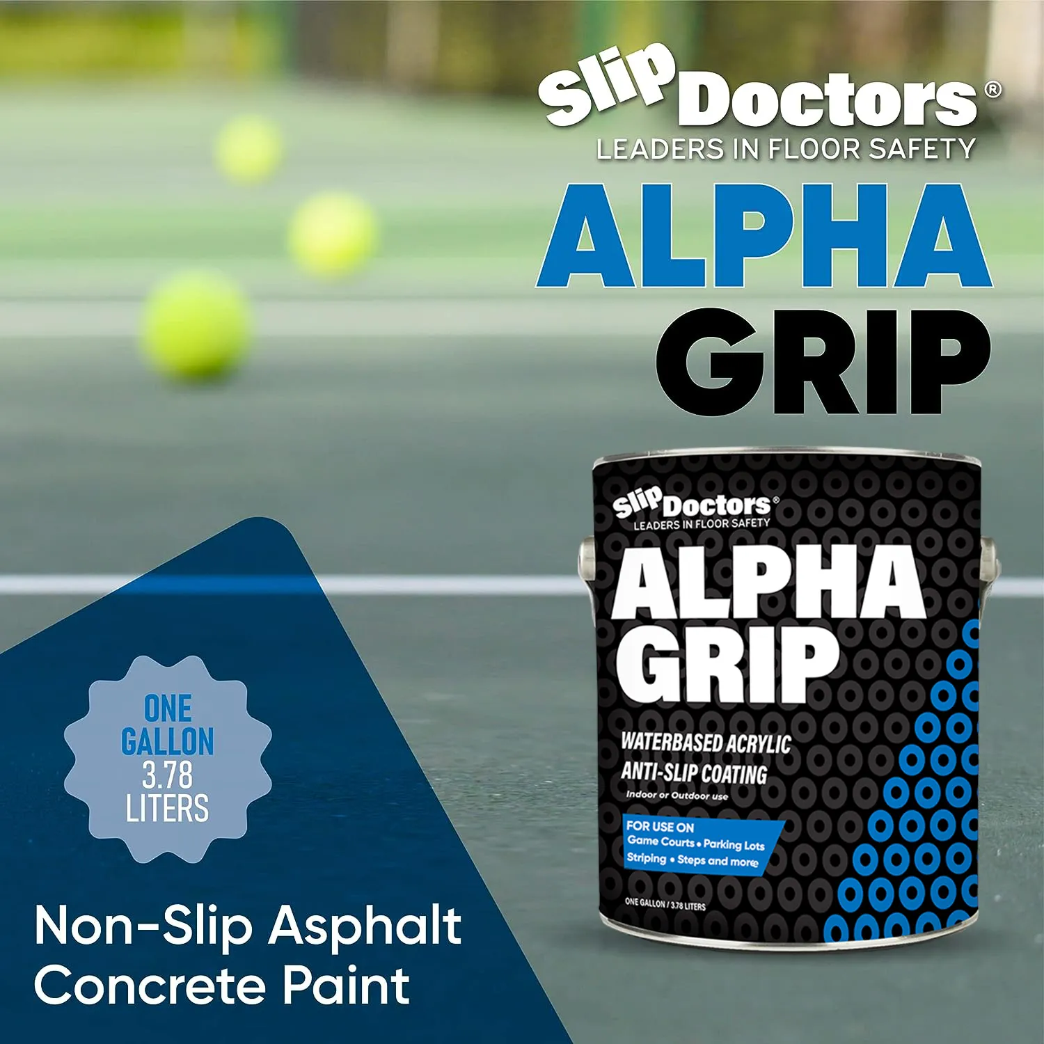 Alpha Grip Non-Slip Stripe and Athletic Court Paint