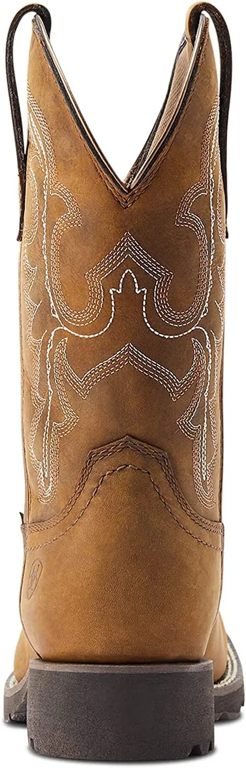 Ariat Women's Unbridled Rancher Waterproof Western Boot, Oily Distressed Tan