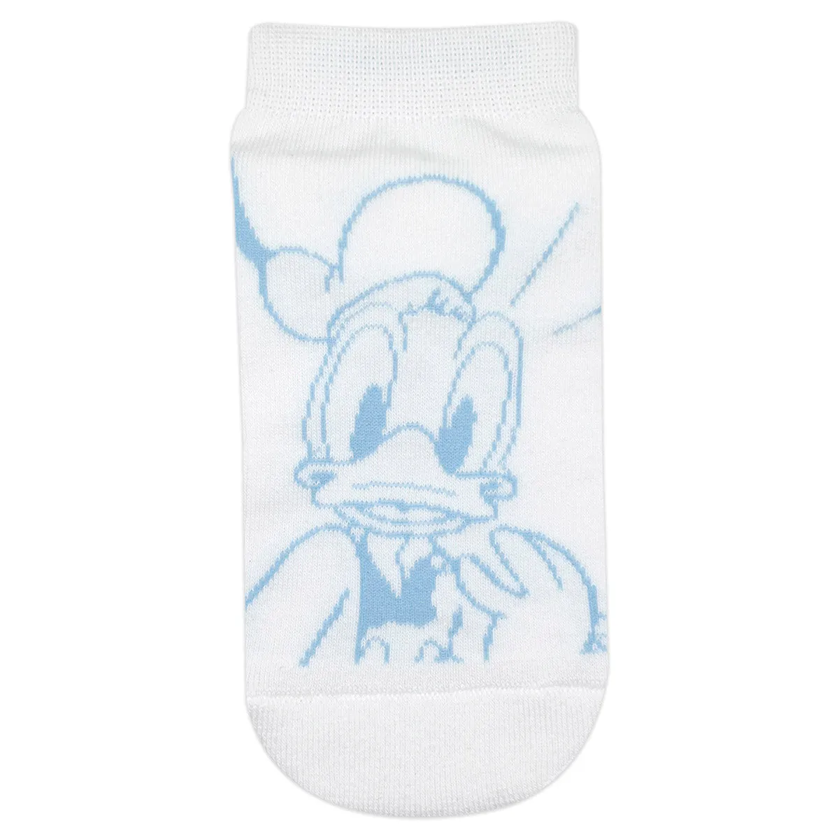 Balenzia x Disney Donald Duck & Pluto Lowcut Socks for Women (Pack of 2 Pairs/1U)(Free Size) White