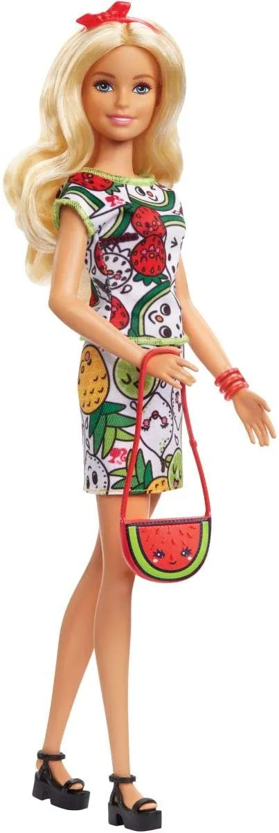 Barbie Crayola Color-in Fashions Doll and Fashions Set, Creative Art Fashion Toy with Doll, Washable Fashions, Scented Markers and Scented Purse