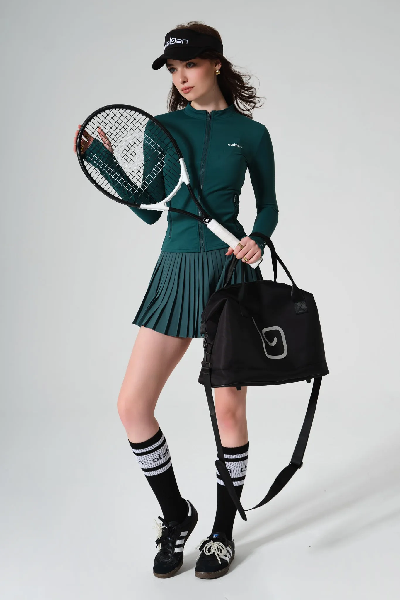 Birgit Pleated Skirt - Midnight Green