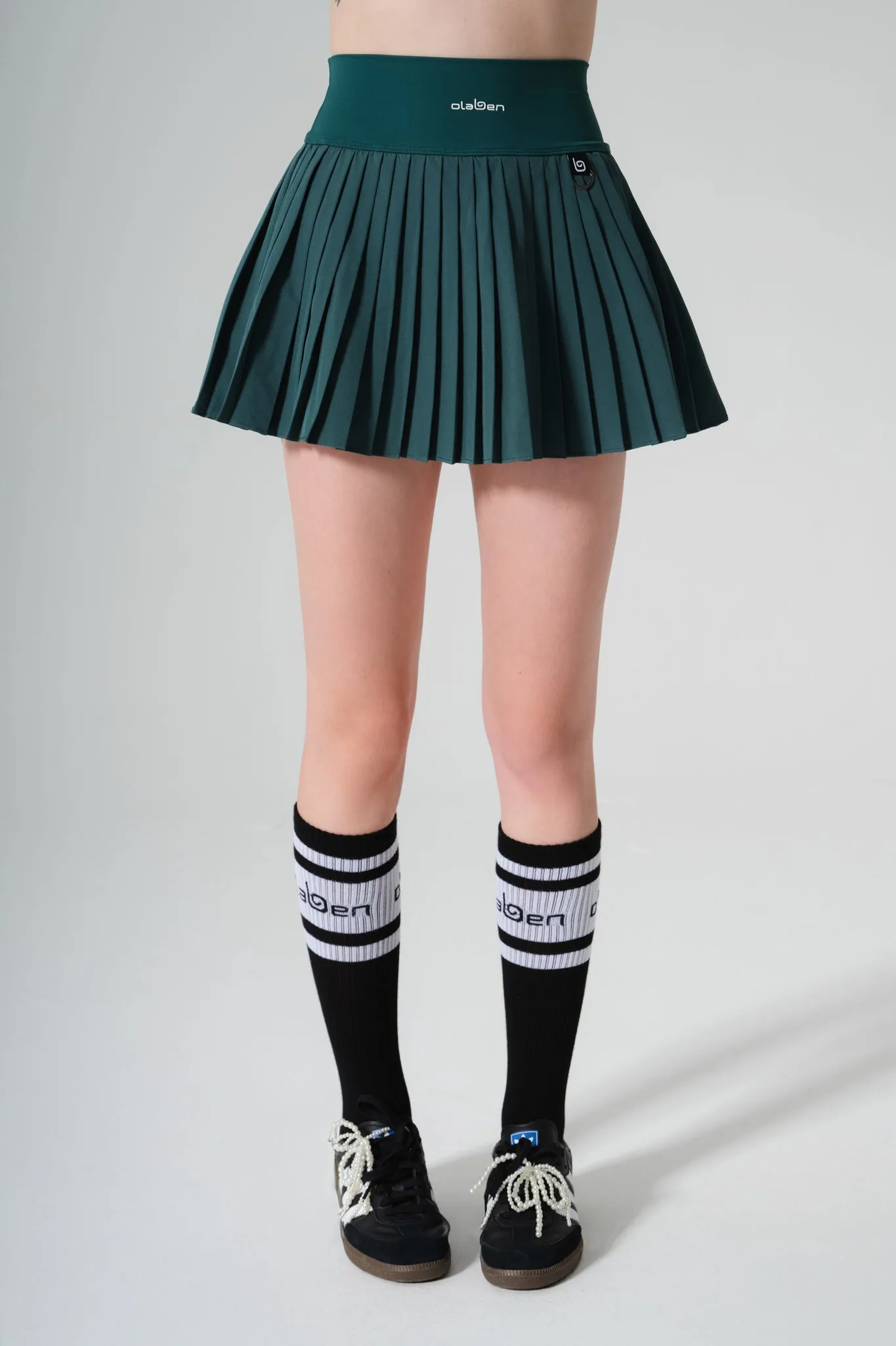 Birgit Pleated Skirt - Midnight Green