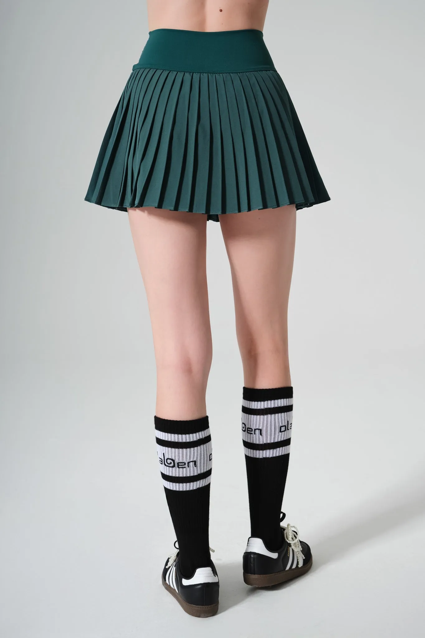 Birgit Pleated Skirt - Midnight Green