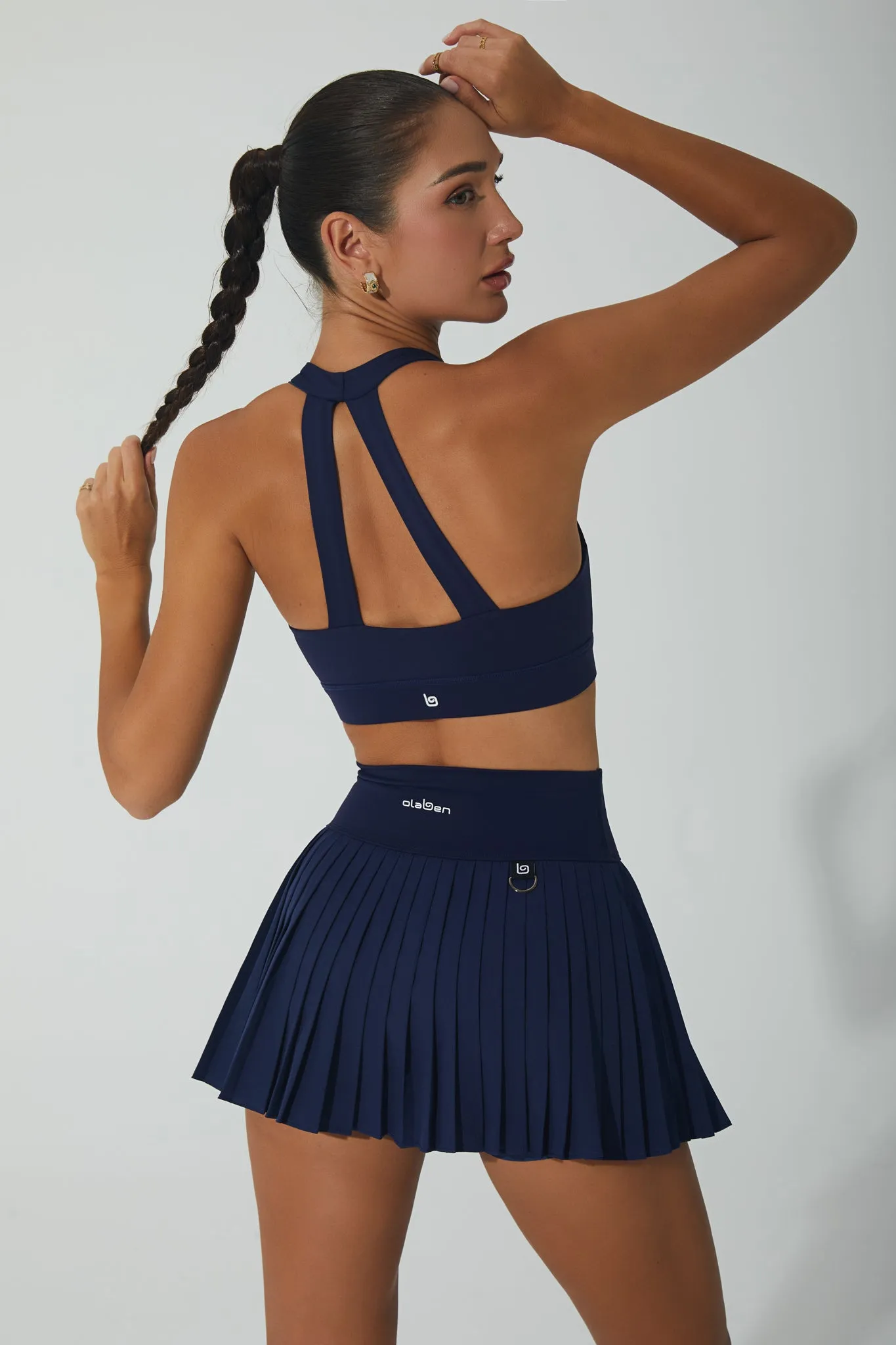 Birgit Pleated Skirt - Navy