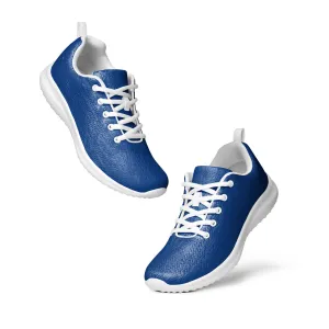 Blue Solid Color Men's Kicks, Solid Blue Color Modern Breathable Lightweight Men’s Athletic Shoes (US Size: 5-13)