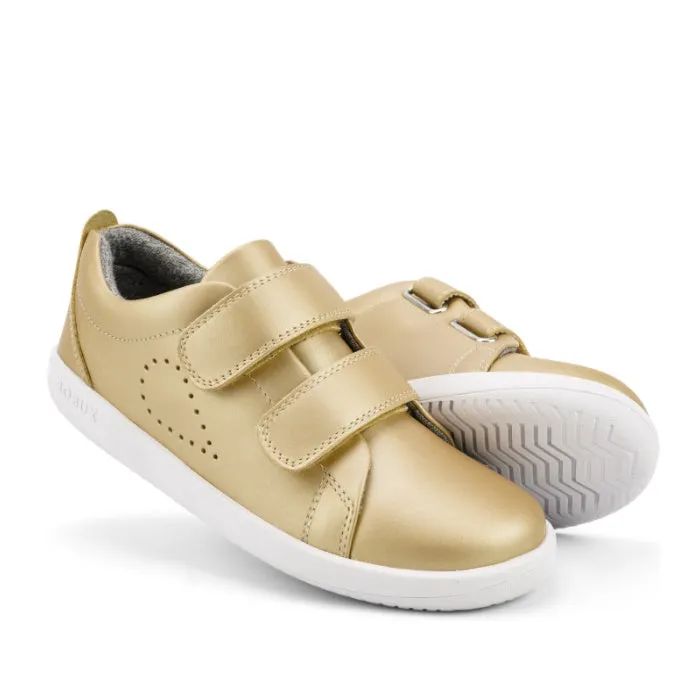 Bobux Kids   Plus Grass Court Gold Velcro Trainers 832453