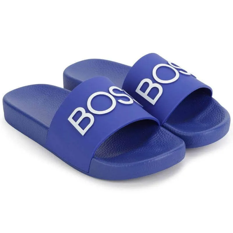 Boys Blue Logo Slides