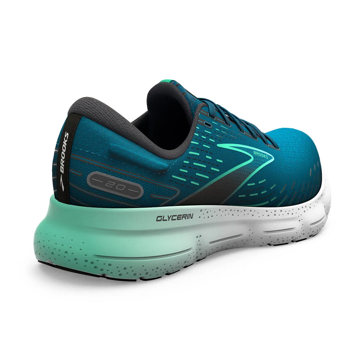 Brooks Glycerin 20 Mens | Moroccan Blue/black/spring Bud