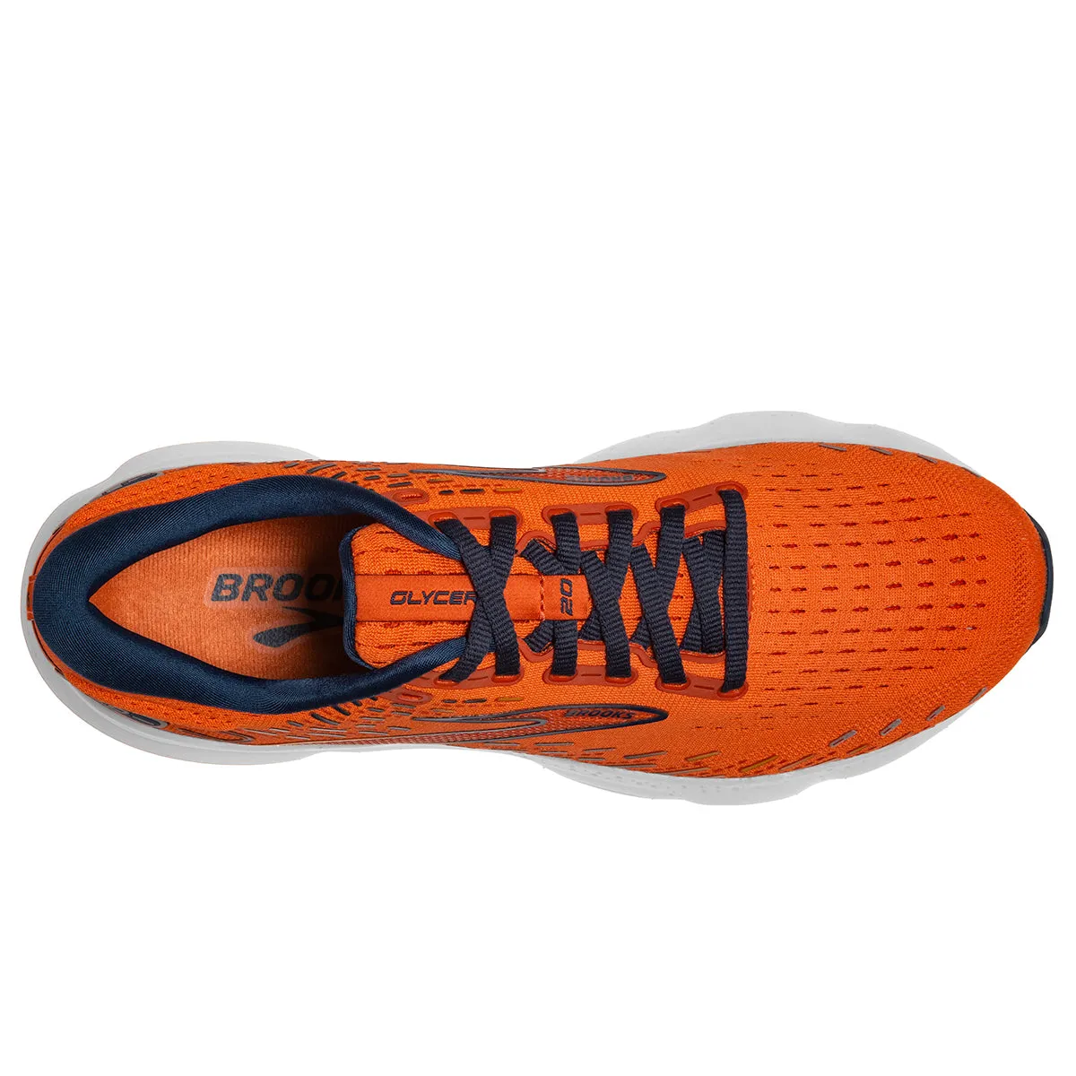 Brooks Glycerin 20 Mens | Orange/titan/flame