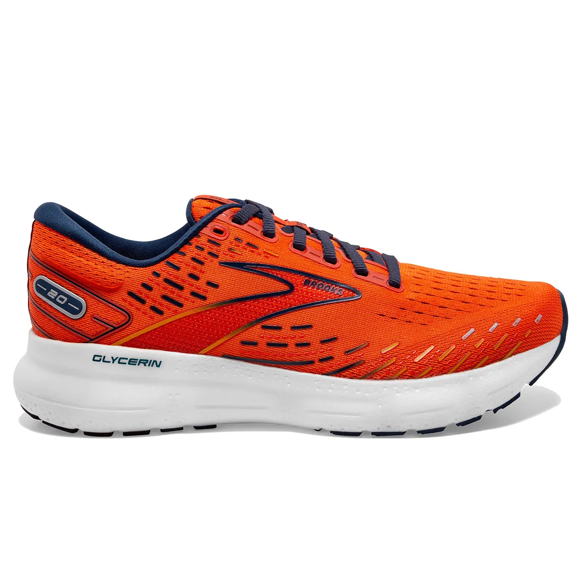 Brooks Glycerin 20 Mens | Orange/titan/flame