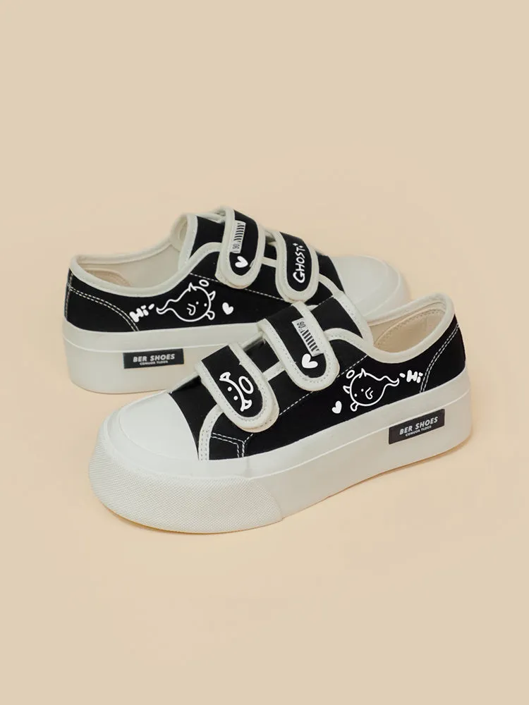 Canvas Shoes Women's Thick-soled Printed