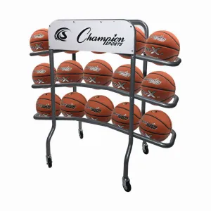 Champion Sports 3-Tier Pro Basketball Rack