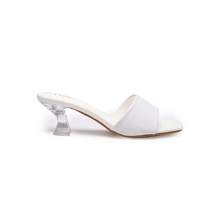 Clear Mid Heel Mule HL 113