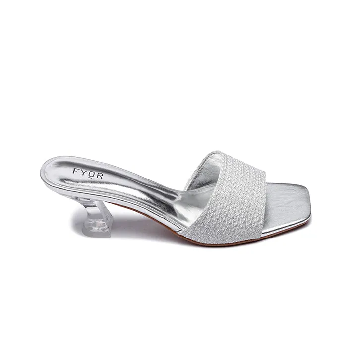 Clear Mid Heel Mule HL 113