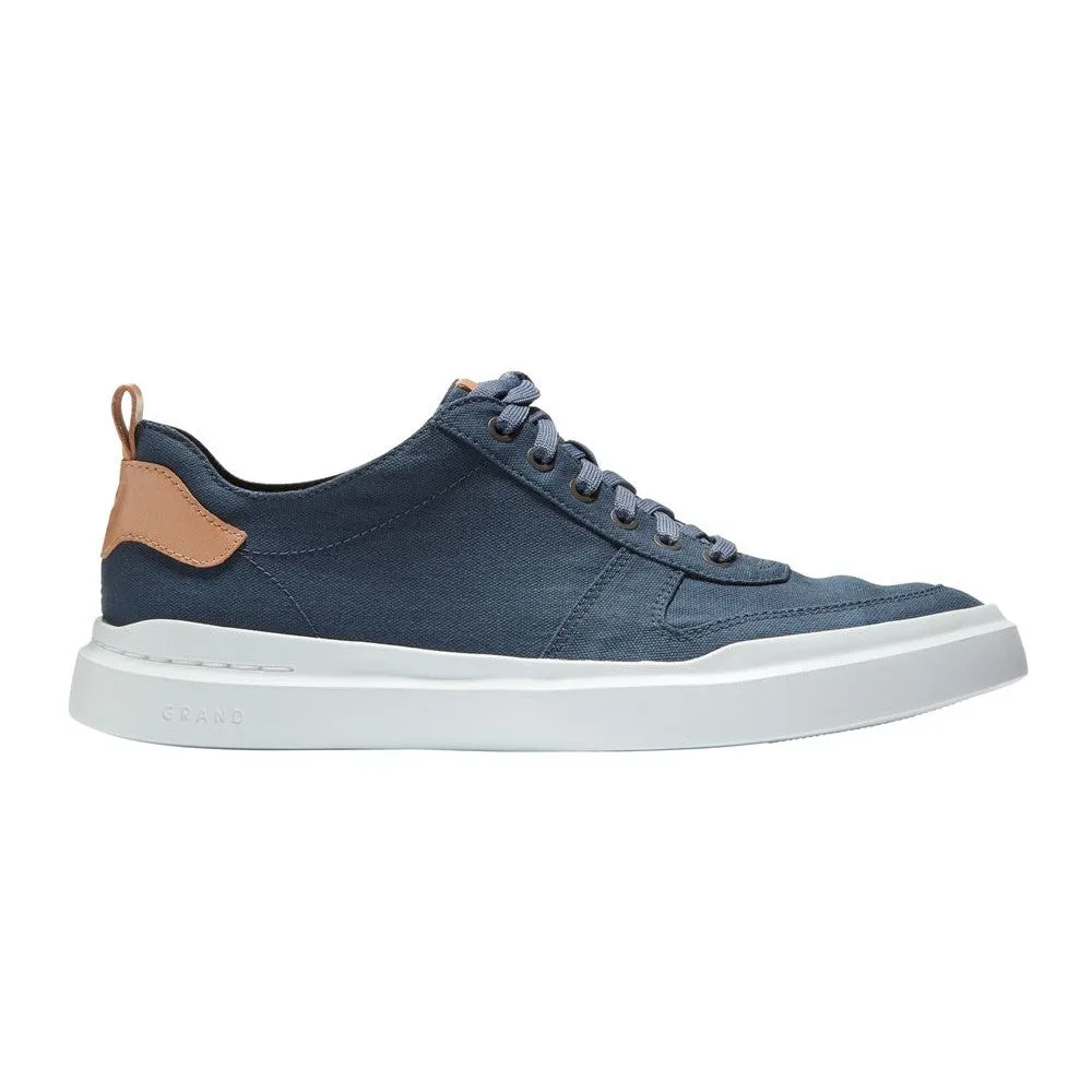 Cole Haan Men's GRANDPRØ RALLY CANVAS COURT SNEAKER - Vintage Indigo Canvas/CH Natural