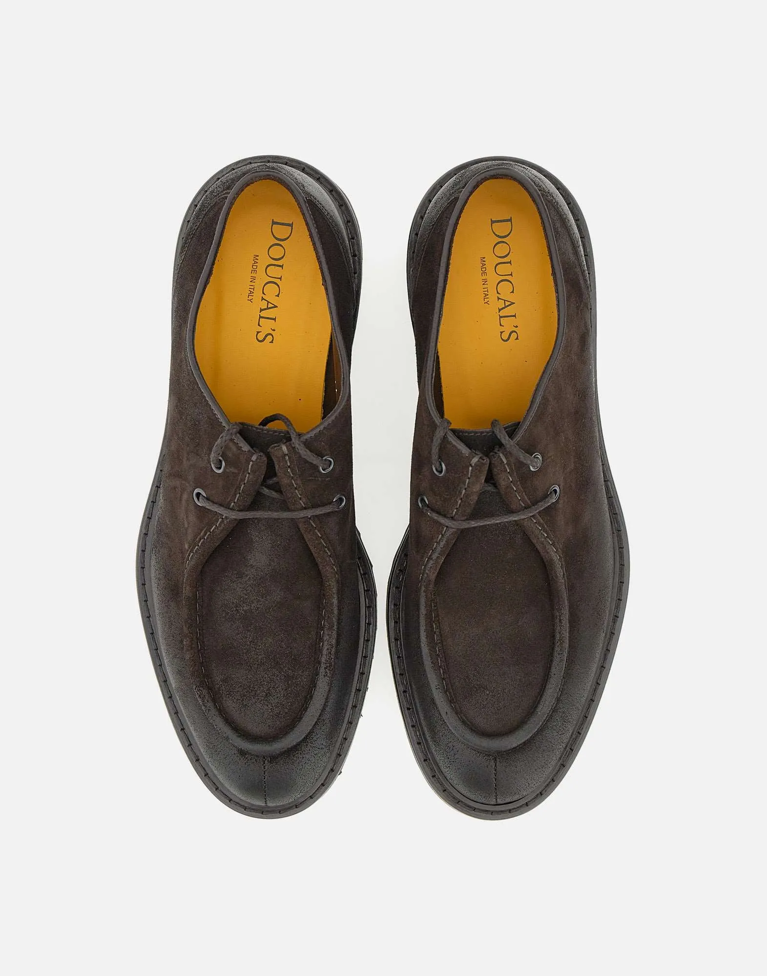 Commander Suede Lace-Up Dark Brown Shoes