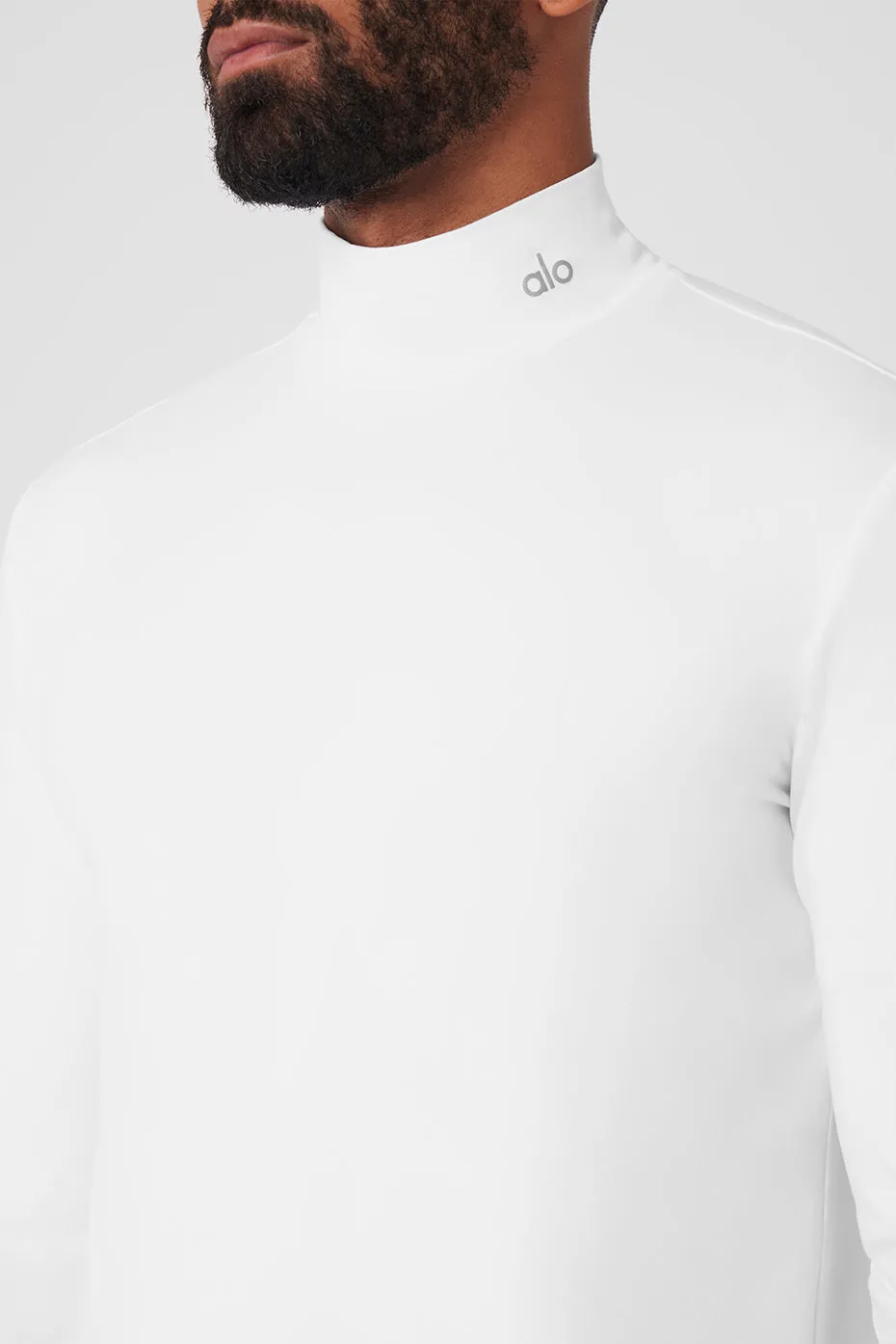 Conquer Reform Mock Neck Long Sleeve - White