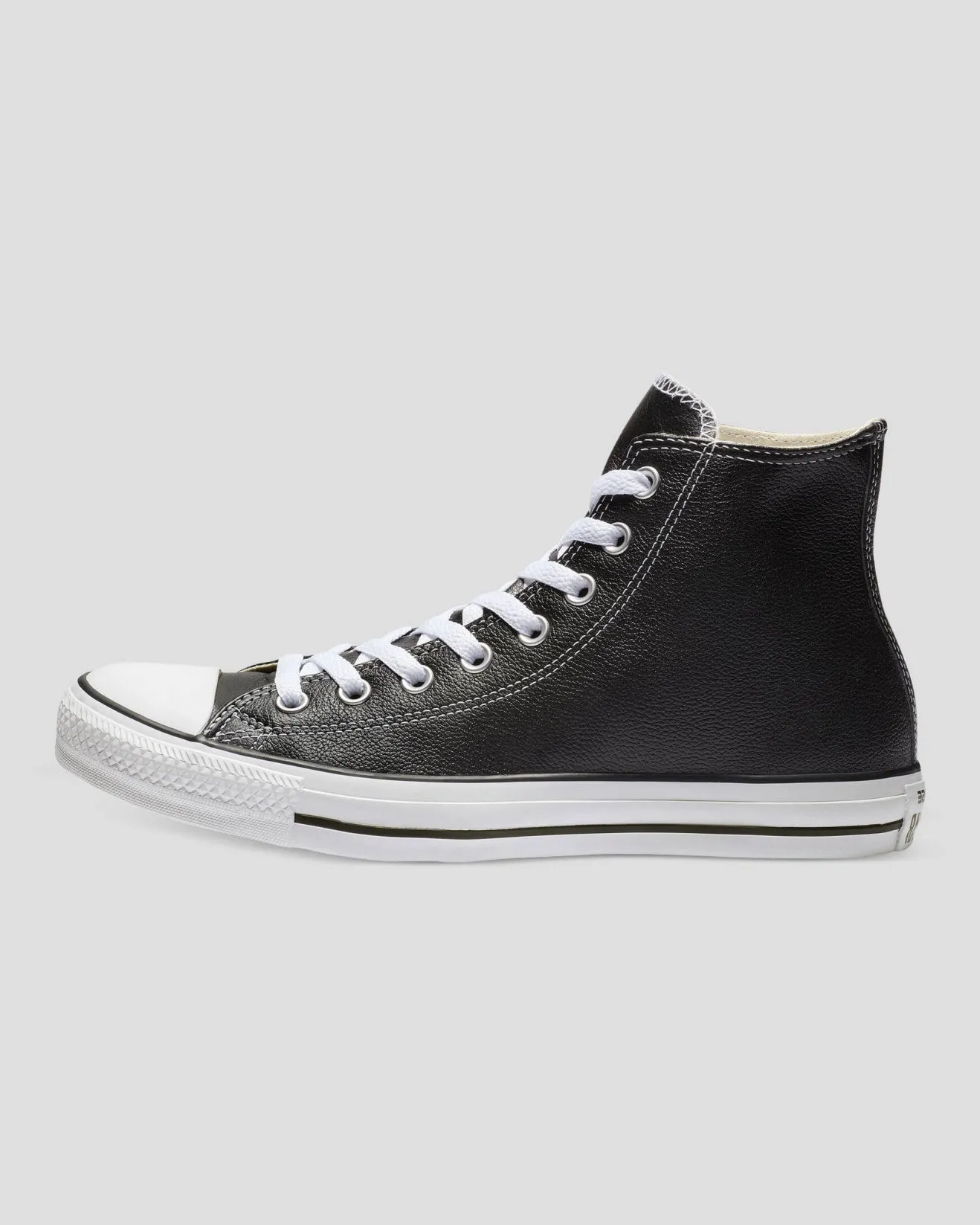 CONVERSE Chuck Taylor All Star Leather Hi Shoe - Black