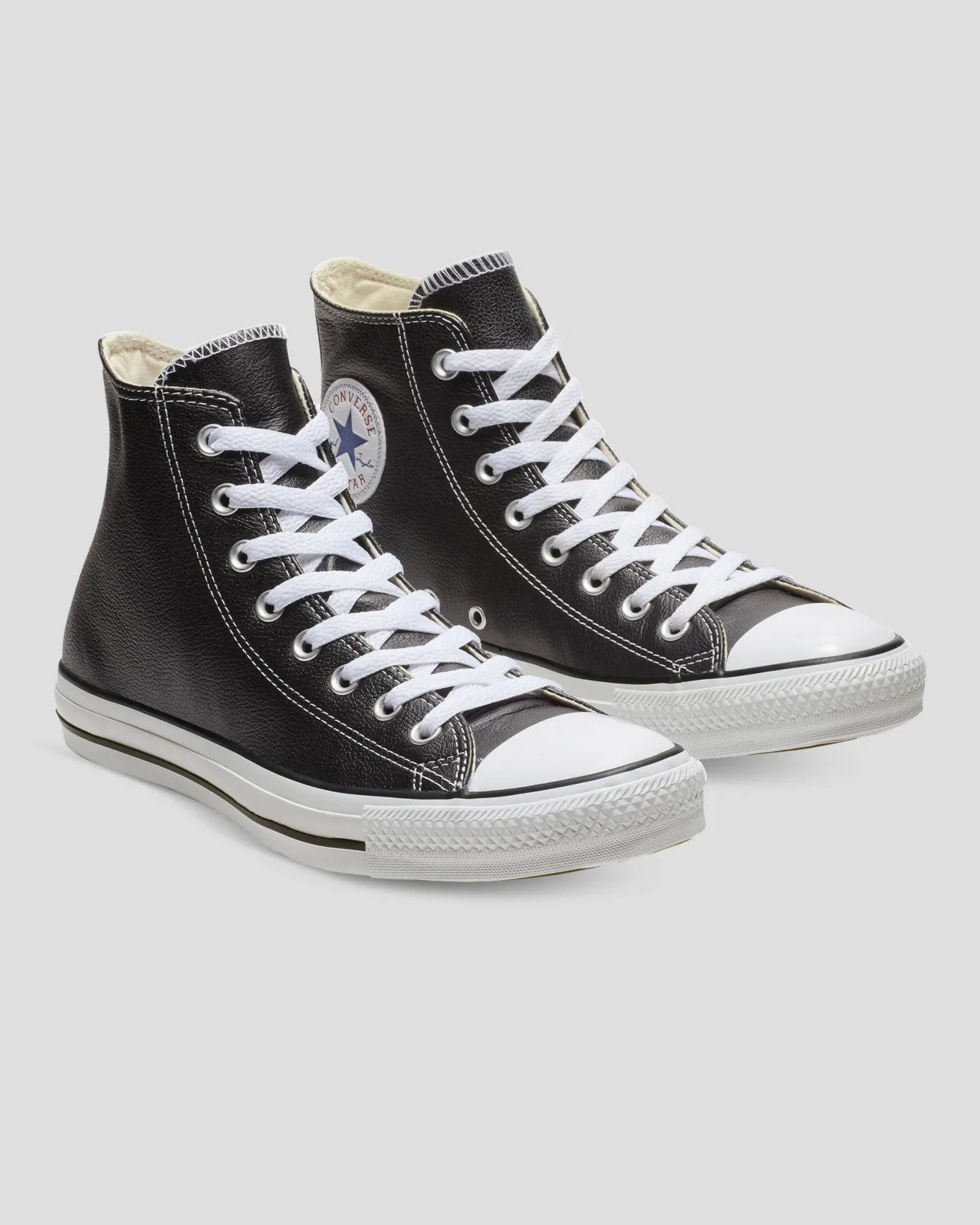 CONVERSE Chuck Taylor All Star Leather Hi Shoe - Black