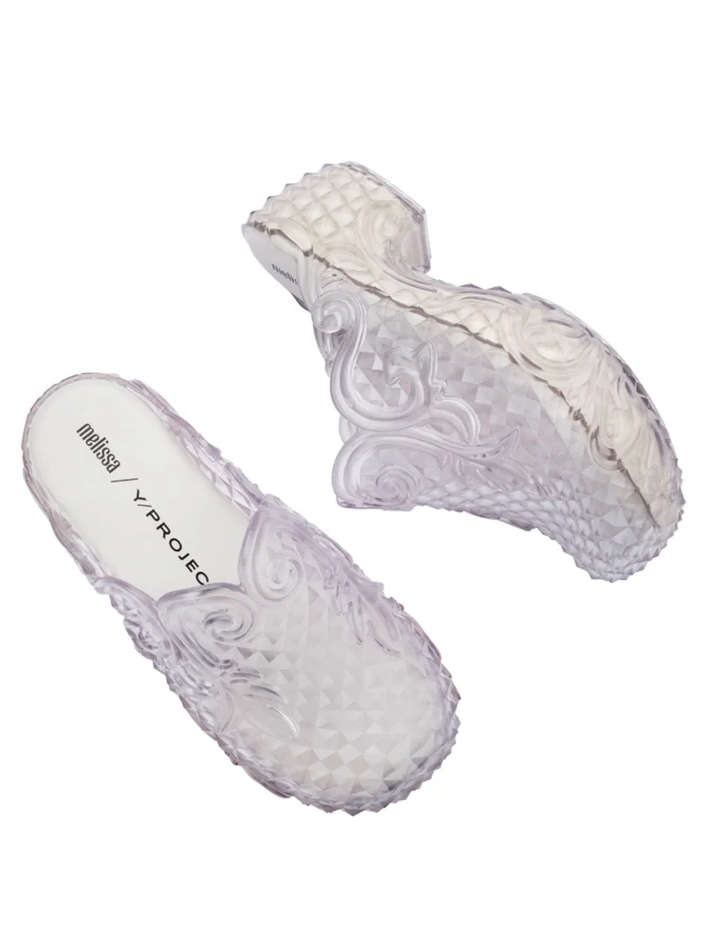 Court Clog - Clear/White