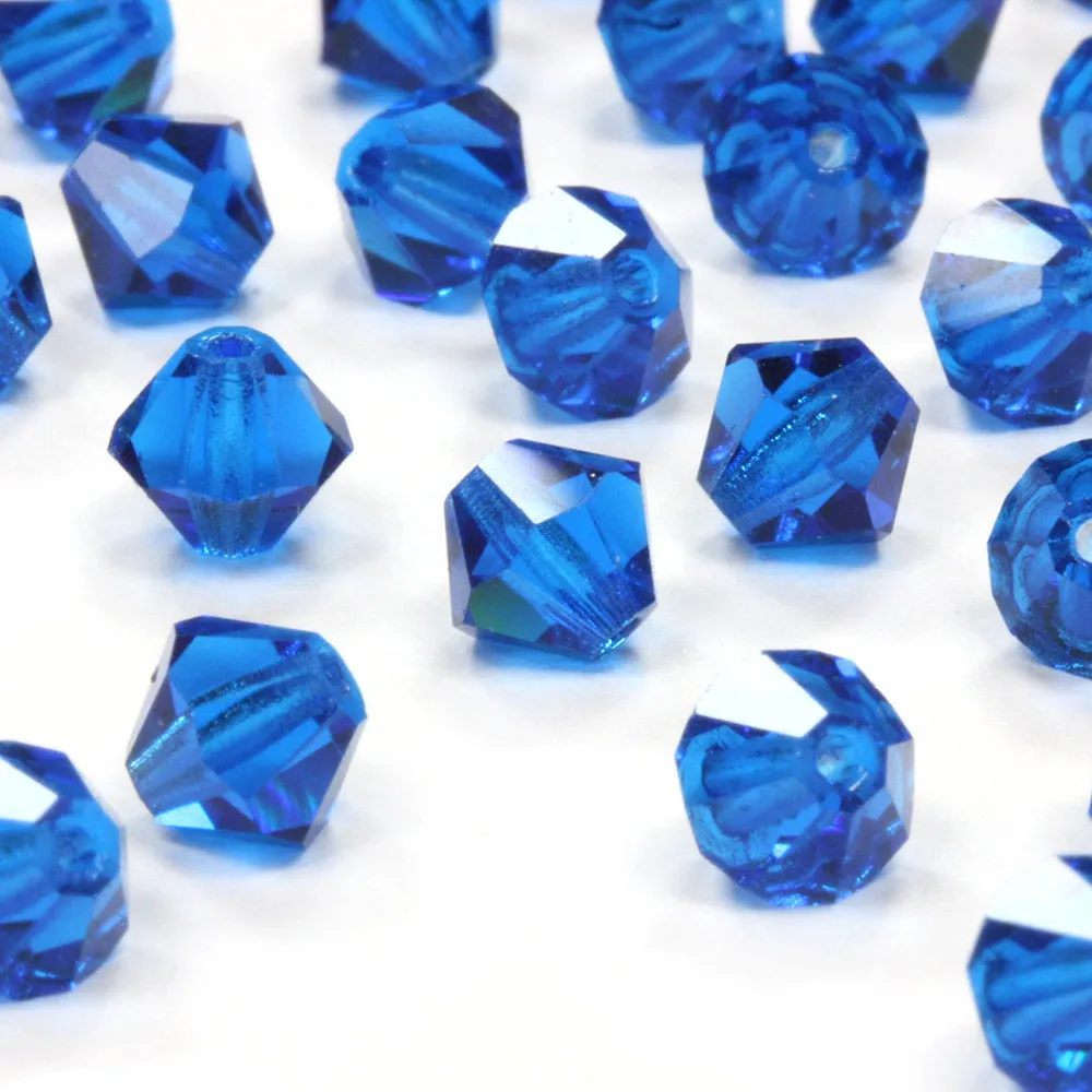 Crystal 4mm Bicone Blue Bundle - Pack of 6