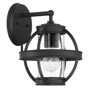 Cumberland Court 11 in. Outdoor Wall Sconce Black Finish