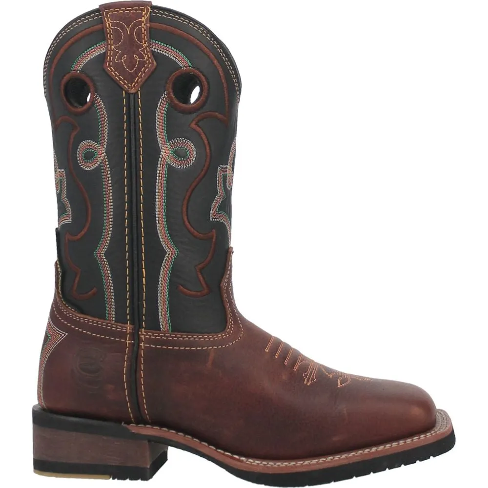 'Dan Post' Women's 11" Jesse Western Square Toe - Brown / Black