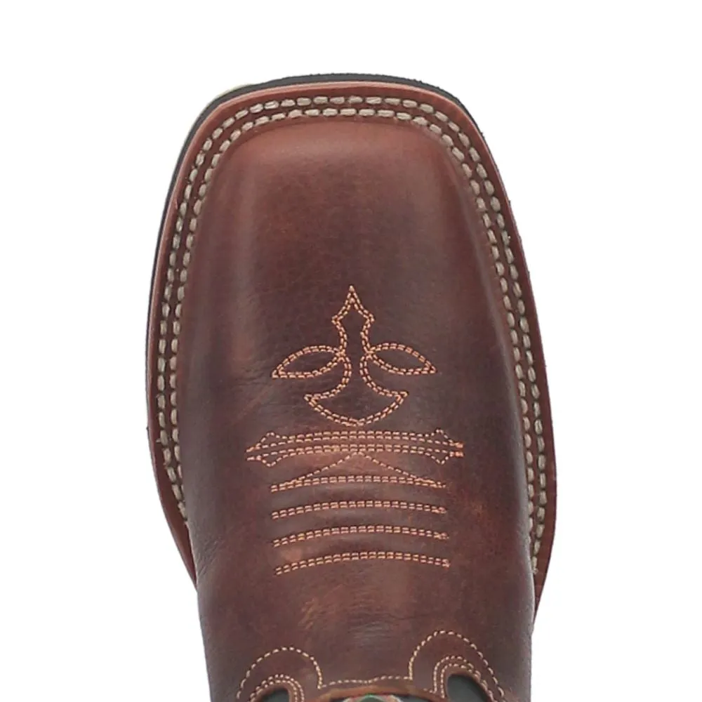 'Dan Post' Women's 11" Jesse Western Square Toe - Brown / Black