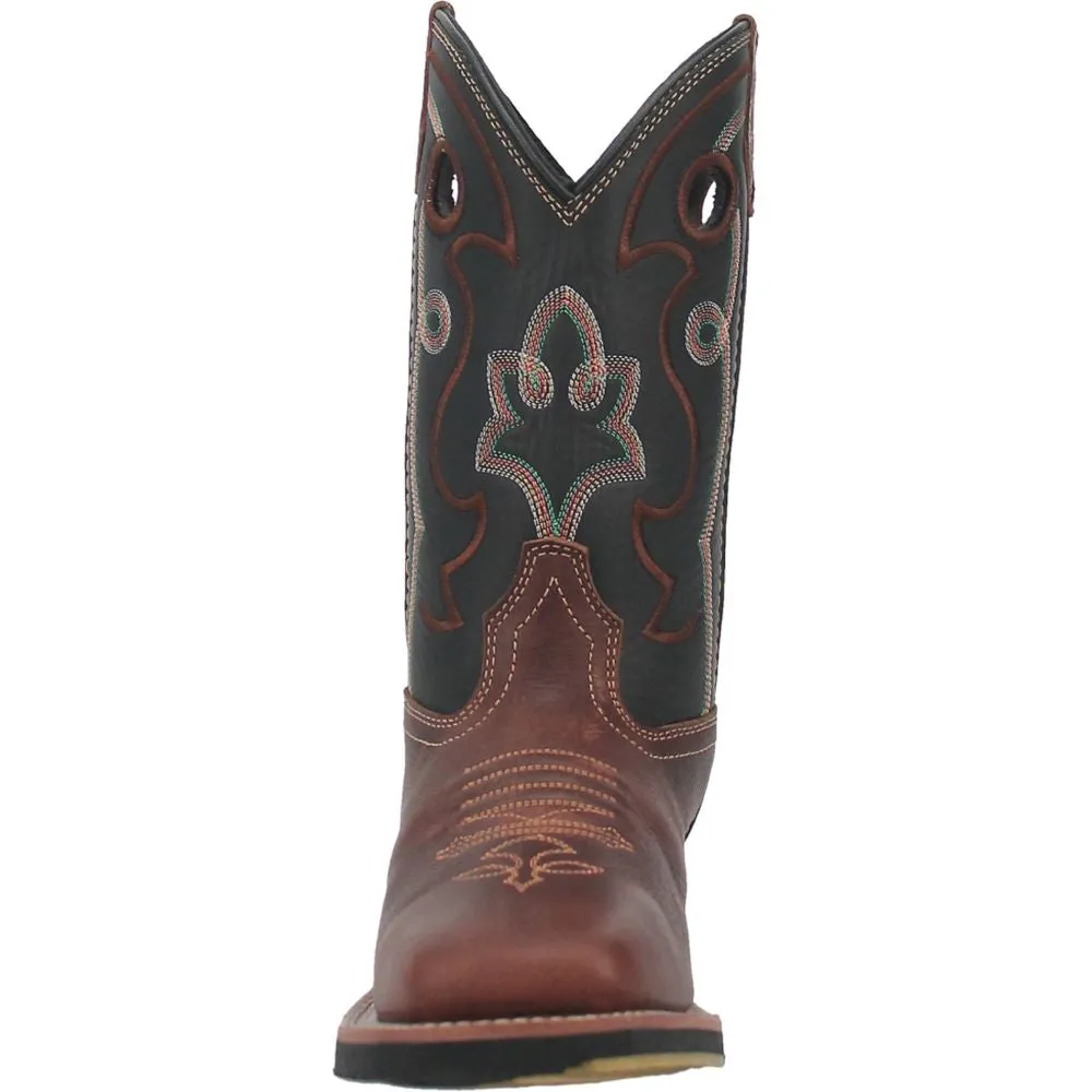 'Dan Post' Women's 11" Jesse Western Square Toe - Brown / Black