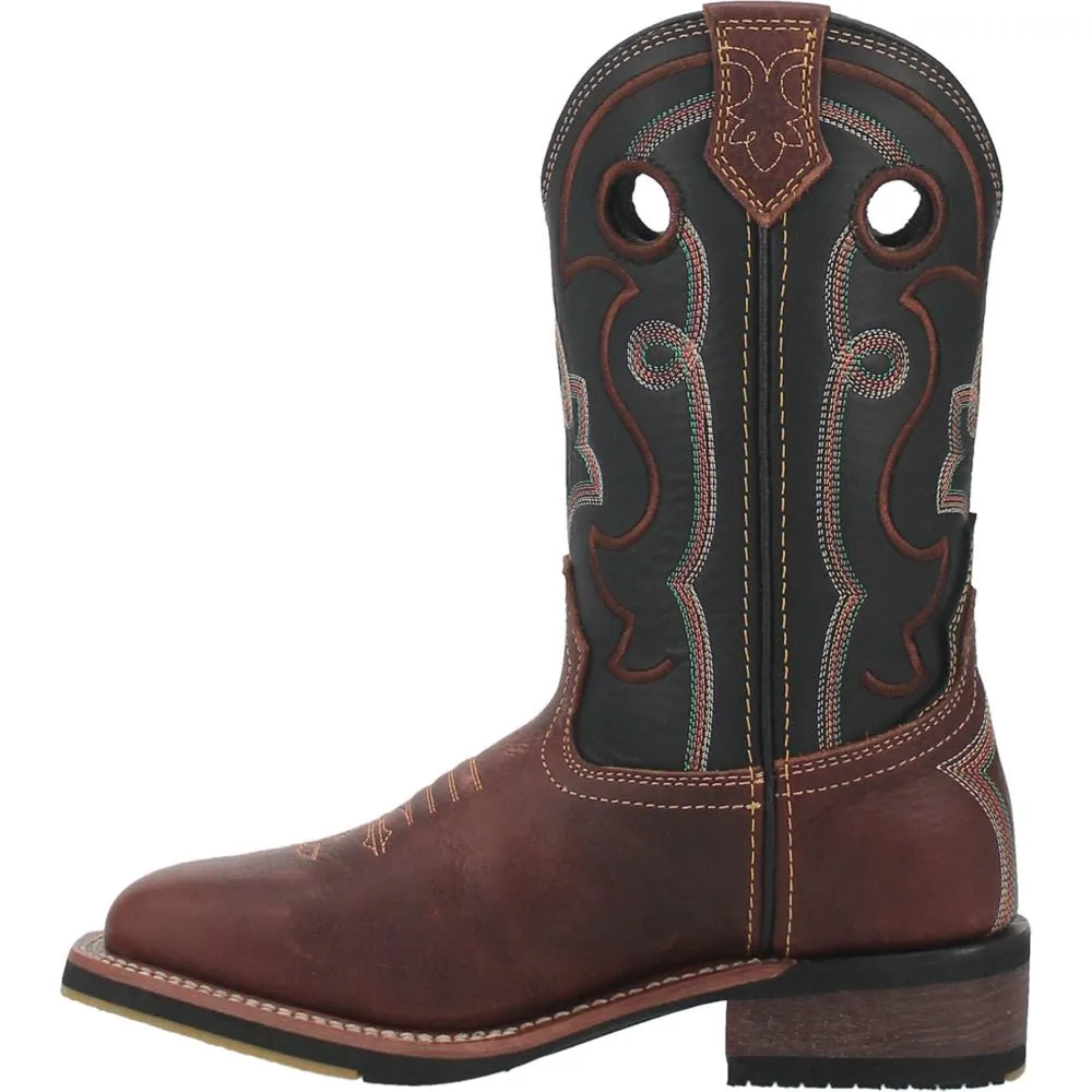 'Dan Post' Women's 11" Jesse Western Square Toe - Brown / Black