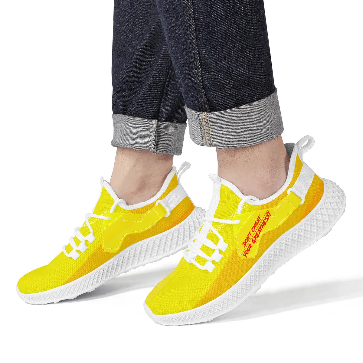 DCYG Red, Yellow & White NP5  New Arrival Mesh Knit Shoes Mens up to size 11 only