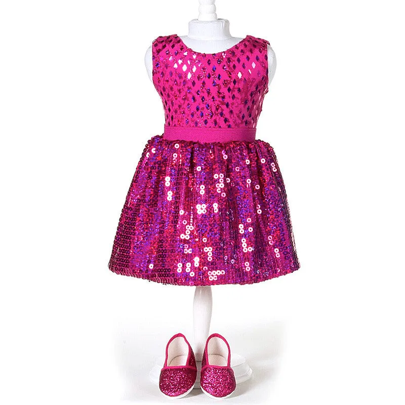 Doll Sequin Skirt Set