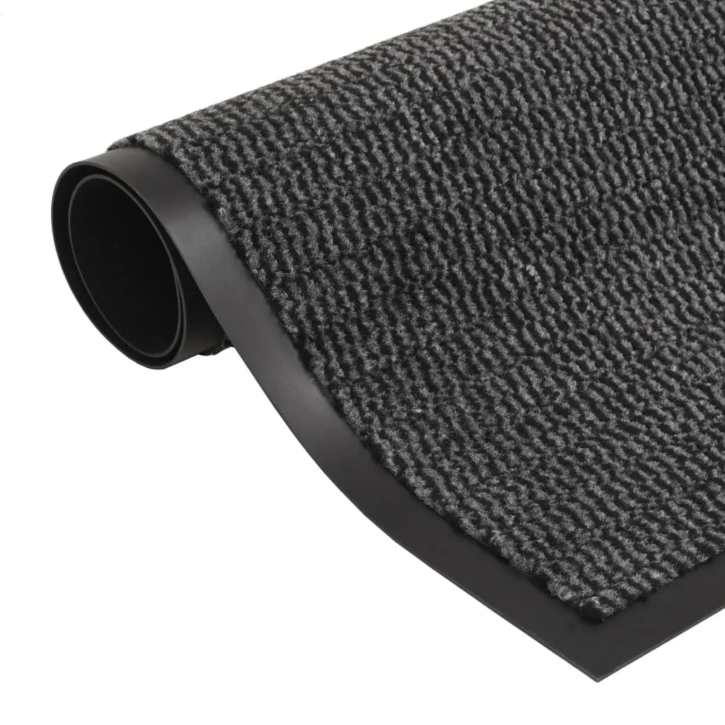 Dust Control Mats 2 pcs Rectangular Tufted 90x150 cm Anthracite