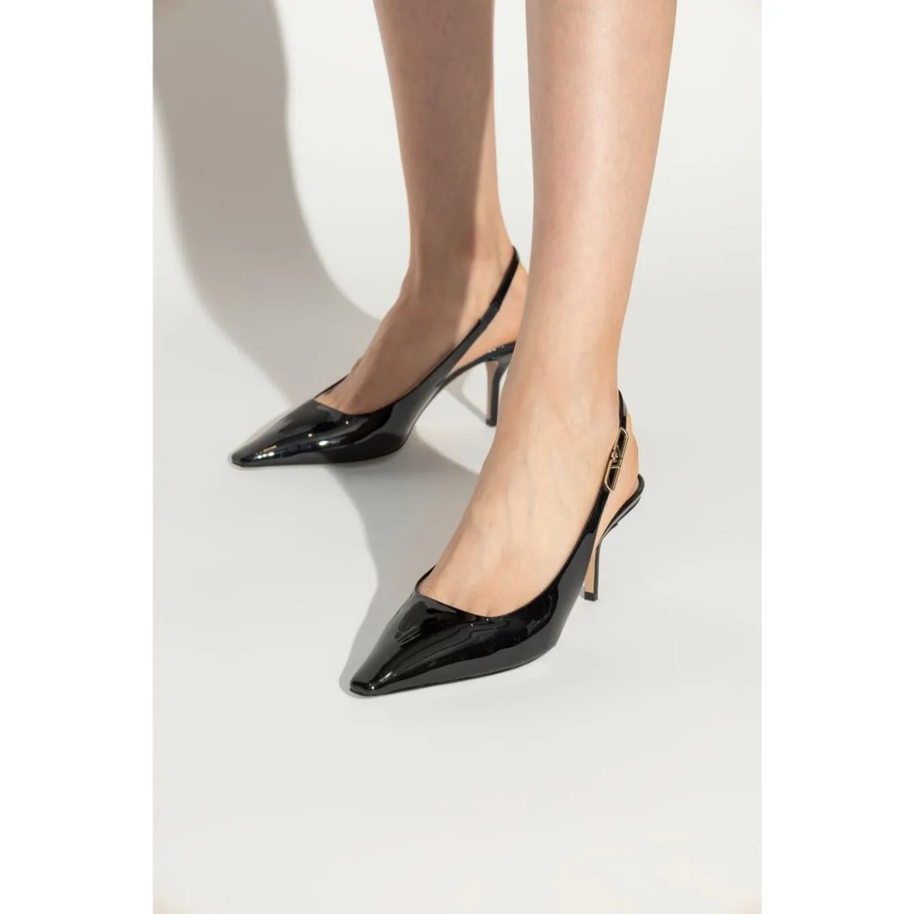 E 'CLAT With Heel Black