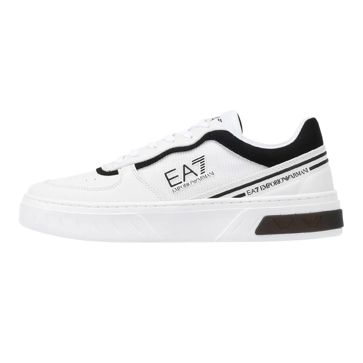 EA7 Premium Court Men's White/Black Trainers