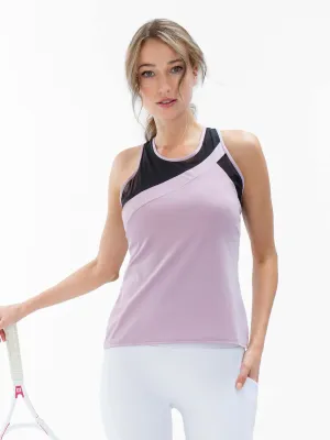 Emma Tank - Lilac/Black