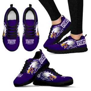 Englewood H.S. Chgo. Sneaker- Purple Eagle-Blk-Women