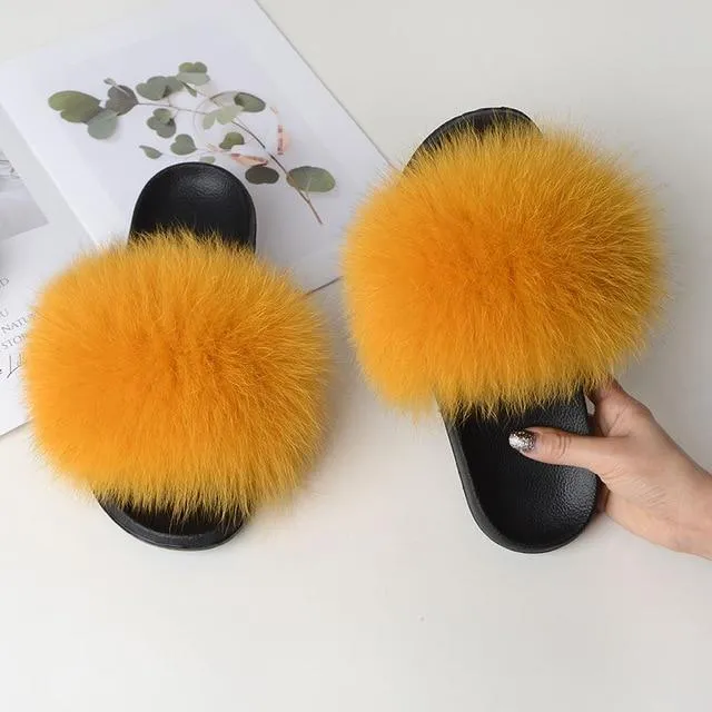 FabFlurry - Ladies Luxury Fluffy Slides