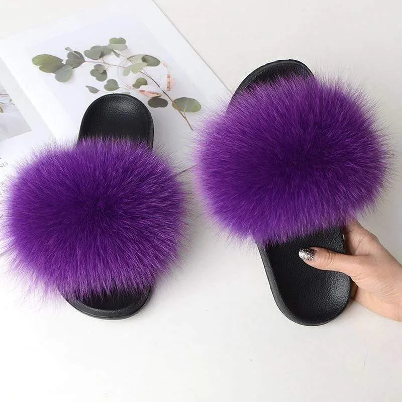 FabFlurry - Ladies Luxury Fluffy Slides